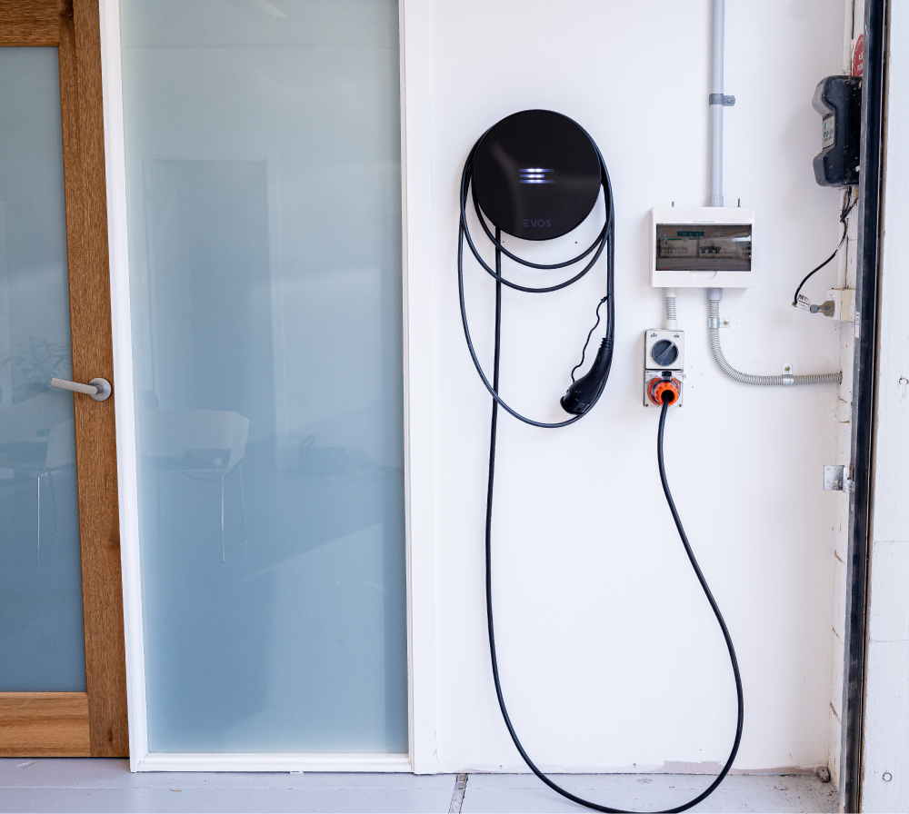 EV Charger Located In Garage